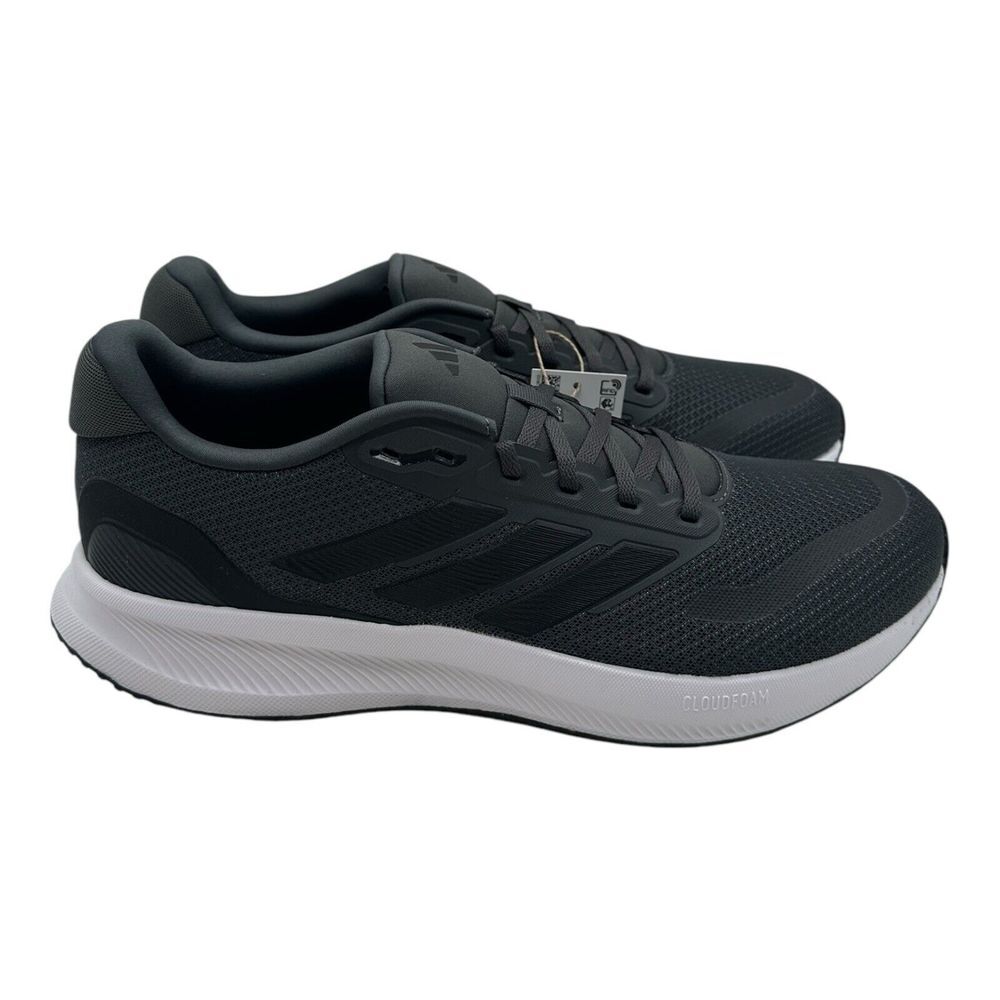 Adidas‎ RunFalcon 5 Running Shoes Men's Size 11.5 Gray Black Sneakers IE8819 - Picture 2 of 10